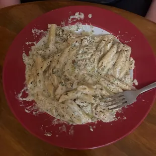 Penna Alfredo with chicken