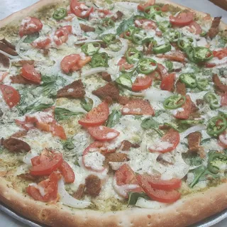 Pesto pizza