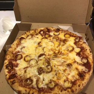 Medium w extra cheese and pepperoni.