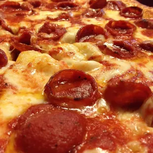 Classic pepperoni &amp; cheese pie.