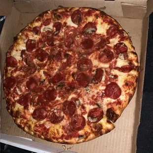 Pizza was excellent.  I did enjoy it.  Next time if I come back.  I&apos;m sticking with pizza only.  Could have a few more mushrooms.