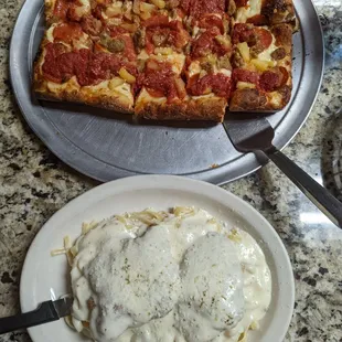 pizza, food