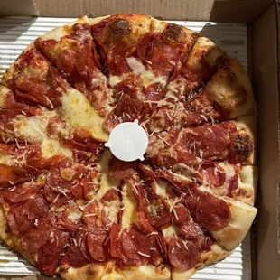 Medium Double pepperoni pizza