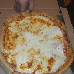 12 in deep dish cheese only 20 bucks