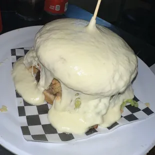 Burger with Cheese Melted On Top