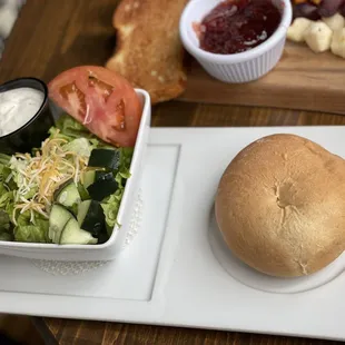 Bierock and side salad