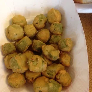 Fried okra :) yum