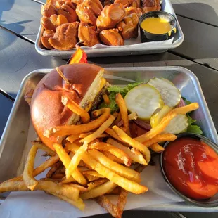 They will split the burger into two side dishes