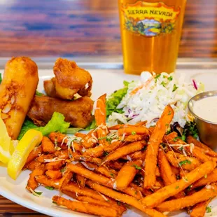 fish, fish and chips, food, seafood