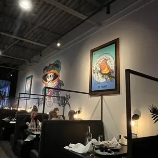 the interior of a mexican restaurant