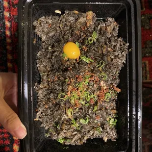 Squid Ink Fried Rice