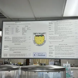 full menu