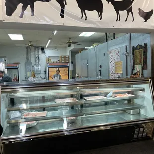 Meat section. Lots of options