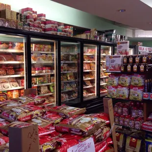 a variety of food items