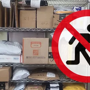 Securely receive packages at  our location.