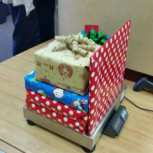 Holiday gift shipping.