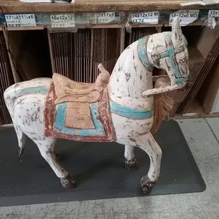 You can't ride this horse across the country, but we packed and shipped it to NY.
