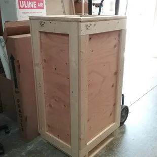 We crate your valuable and fragile items as well. This is an industrial grade laser for medical treatments.