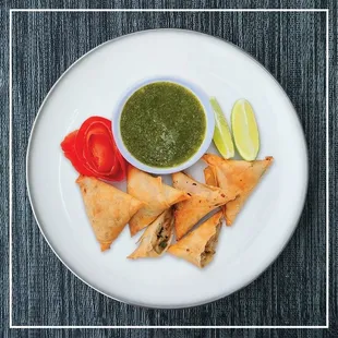 Samosas with Chutney