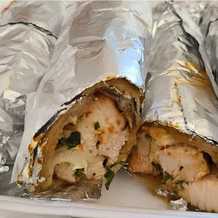 malai chicken boti roll