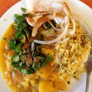 Tari wala Aloo &amp; Rice