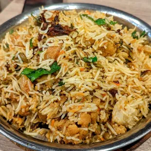 Vegetable Biryani ($16)