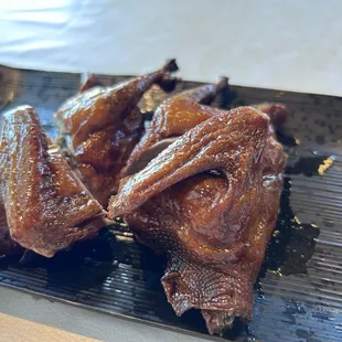 chicken wings and fried chicken, food