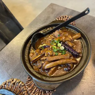 Stir Fried Eggplants with Fermented Fish