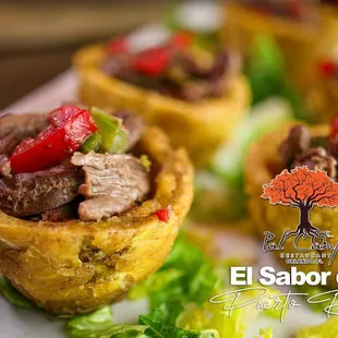Tostones Rellenos De Camaron