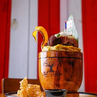 Mofongo Relleno Con Churrasco