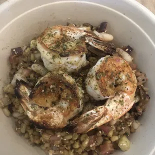 Farro Shrimp Bowl