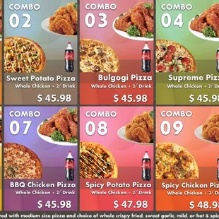 chicken wings and fried chicken