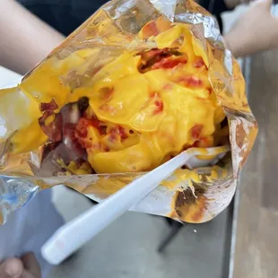Hot Cheetos with cheese