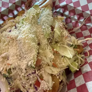 Chicken tinga flautas