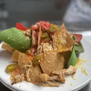 Nachos with chicken