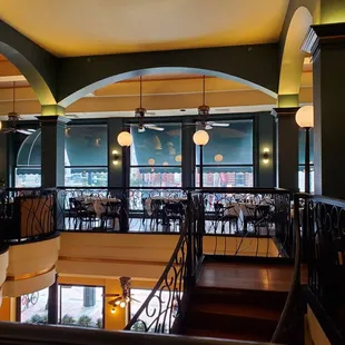 the interior of the restaurant