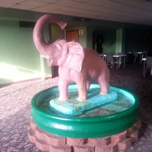 Fun fountain on the inside