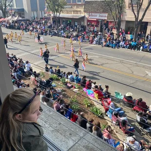 View during parade