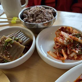 Banchan &amp; mixed grain rice