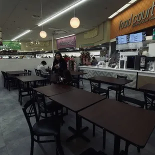 Inside remodeled food court inside Lotte