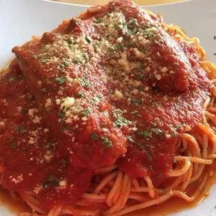 spaghetti with sausage