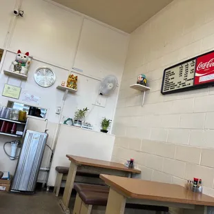 the inside of a restaurant