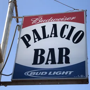 a sign for a bar