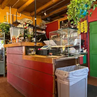 a view of the counter area