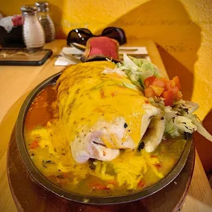 Vegetarian breakfast burrito