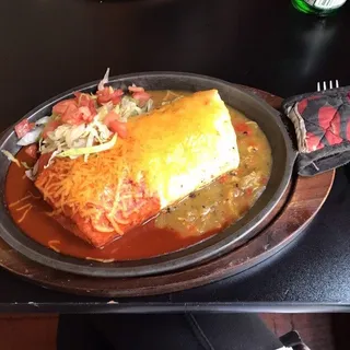 Smothered Veggie Breakfast Burrito