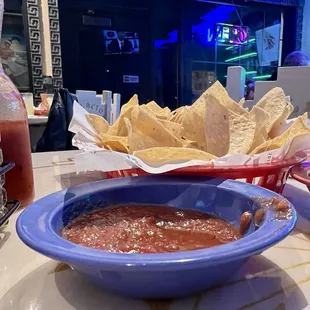 The chips are excellent. The sauce is good if you want a really nice kick ask for the hot sauce.