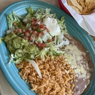 Rice and beans from lunch fajitas