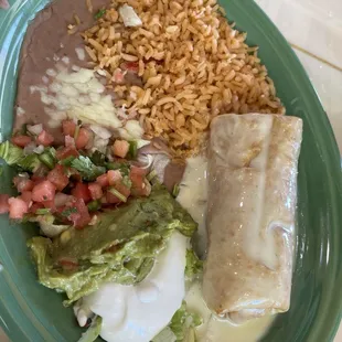 Chimichanga lunch special
