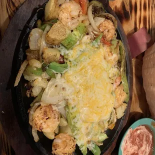 Papa Palacio Maya entree (shrimp)